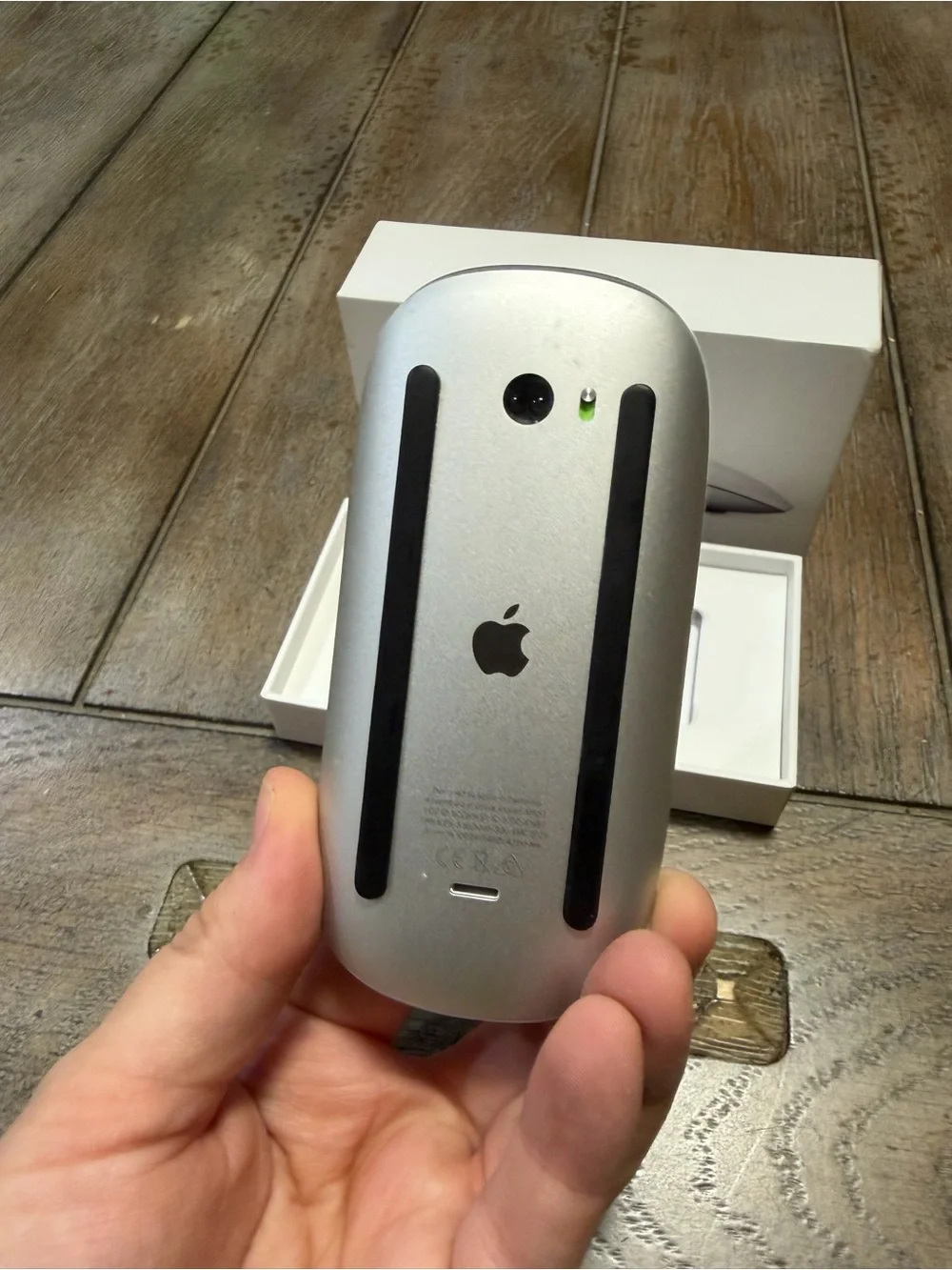 Apple Magic Mouse — White and Silver Wireless Multi‑Touch Mouse